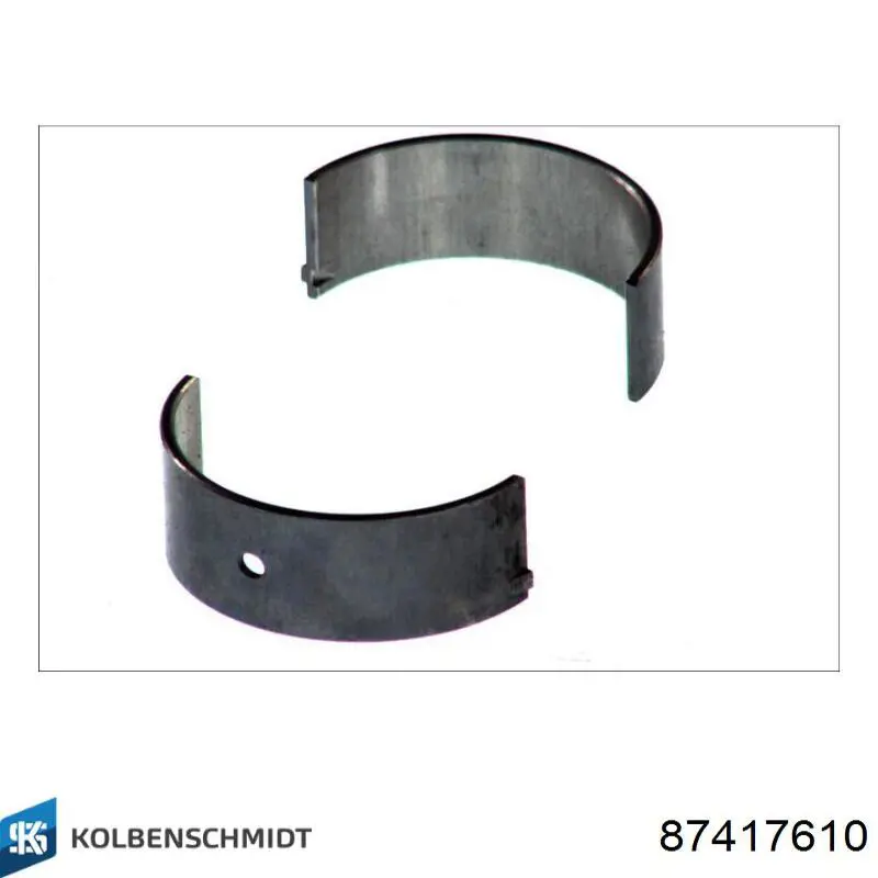 Juego de cojinetes de biela, cota de reparación (+0,25 mm) 87417610 Kolbenschmidt