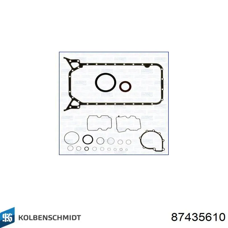 Comprar 87435610 Kolbenschmidt Juego de cojinetes de cigüeñal, cota de reparación (+0,25 mm)