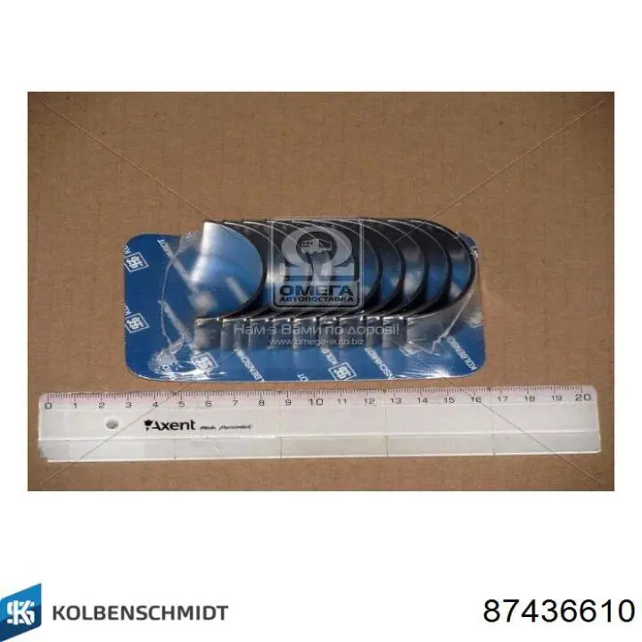 Juego de cojinetes de biela, cota de reparación (+0,25 mm) 87436610 Kolbenschmidt