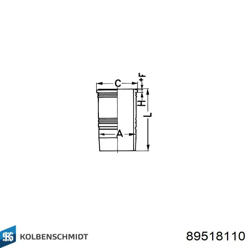 Comprar 89518110 Kolbenschmidt Camisa del cilindro