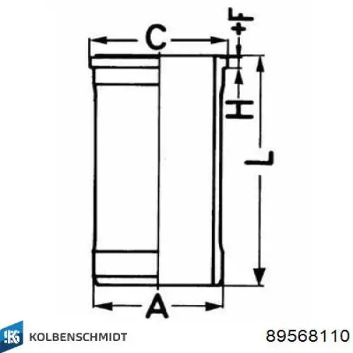 Comprar 89568110 Kolbenschmidt Camisa del cilindro