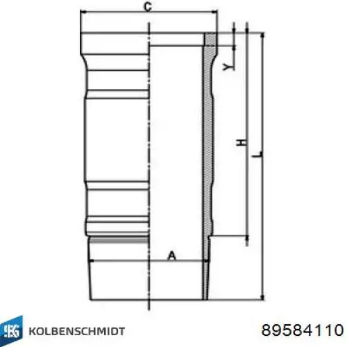 Comprar 89584110 Kolbenschmidt Camisa del cilindro