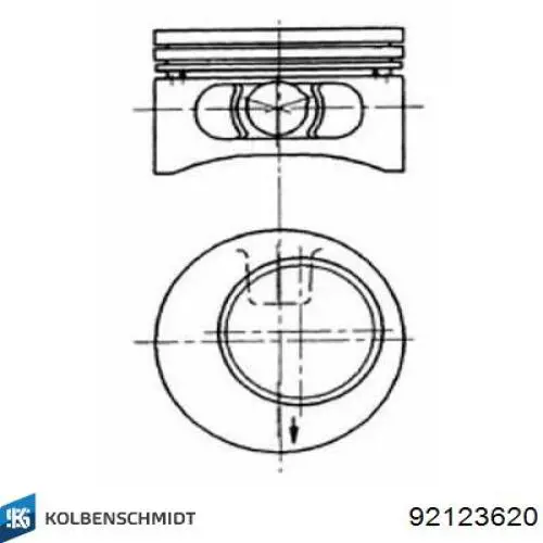Pistón completo para 1 cilindro, cuarta sobremedida (+1,00 mm) Kolbenschmidt 92123620 precio, desde 30,39 EUR
