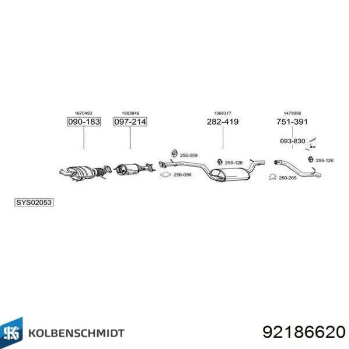 92186620 Kolbenschmidt pistón completo para 1 cilindro, cota de reparación + 0,25 mm