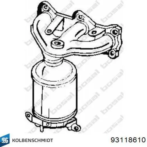 93 11861 0 Kolbenschmidt pistón completo para 1 cilindro, cota de reparación + 0,60 mm