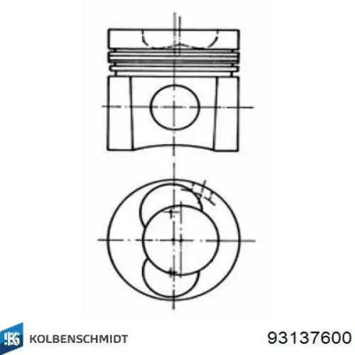 Pistón para cilindro Kolbenschmidt 93137600 precio, desde 137,43 EUR