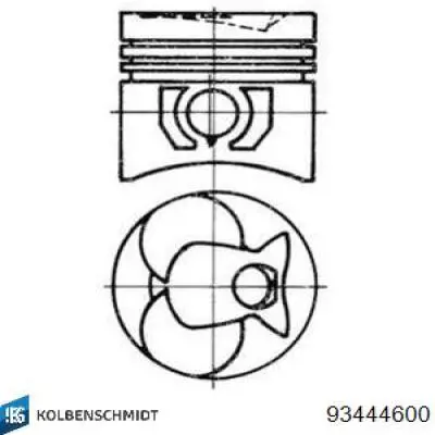 Comprar 93444600 Kolbenschmidt Pistón