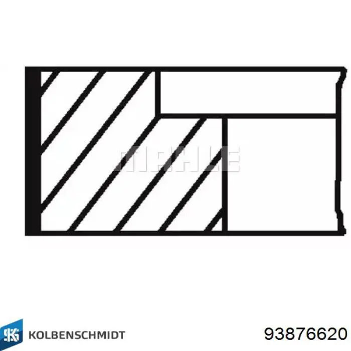 Comprar 93876620 Kolbenschmidt Pistón completo para 1 cilindro, segunda reparación (+0,50 mm)
