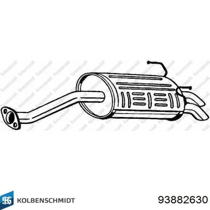 93882630 Kolbenschmidt pistón completo para 1 cilindro, cota de reparación + 0,50 mm