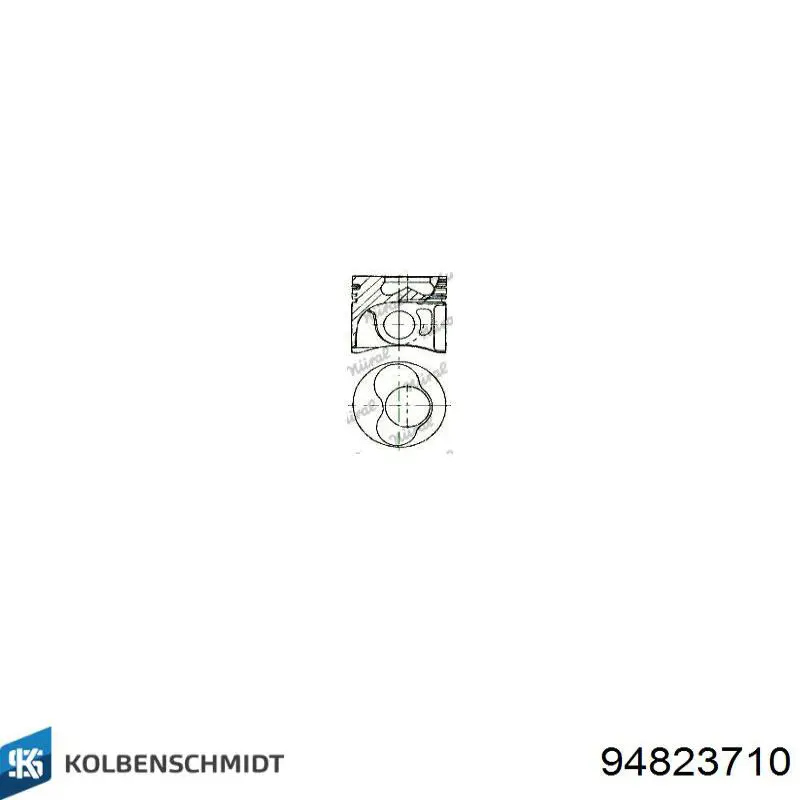 Comprar 94823710 Kolbenschmidt Pistón completo para 1 cilindro, segunda reparación (+0,50 mm)