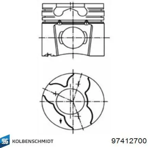 Pistón para cilindro Kolbenschmidt 97412700 precio, desde 120,26 EUR