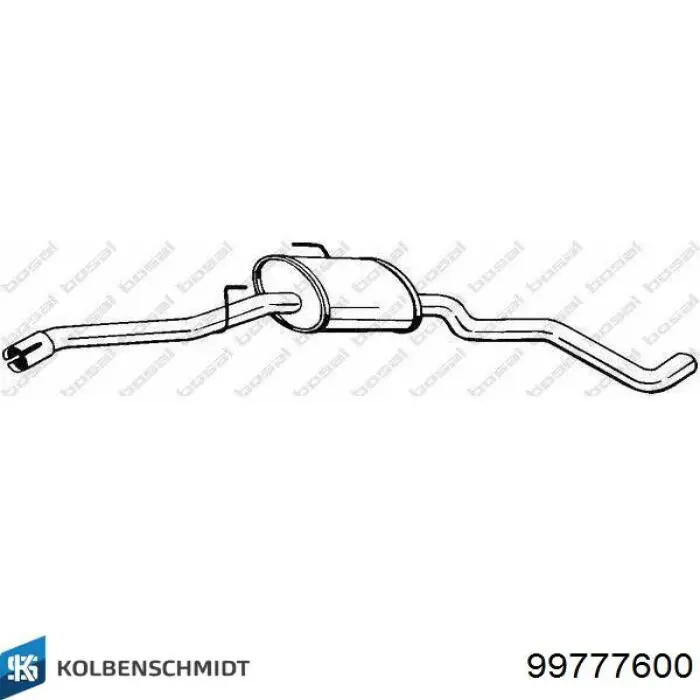 99777600 Kolbenschmidt pistón completo para 1 cilindro, std