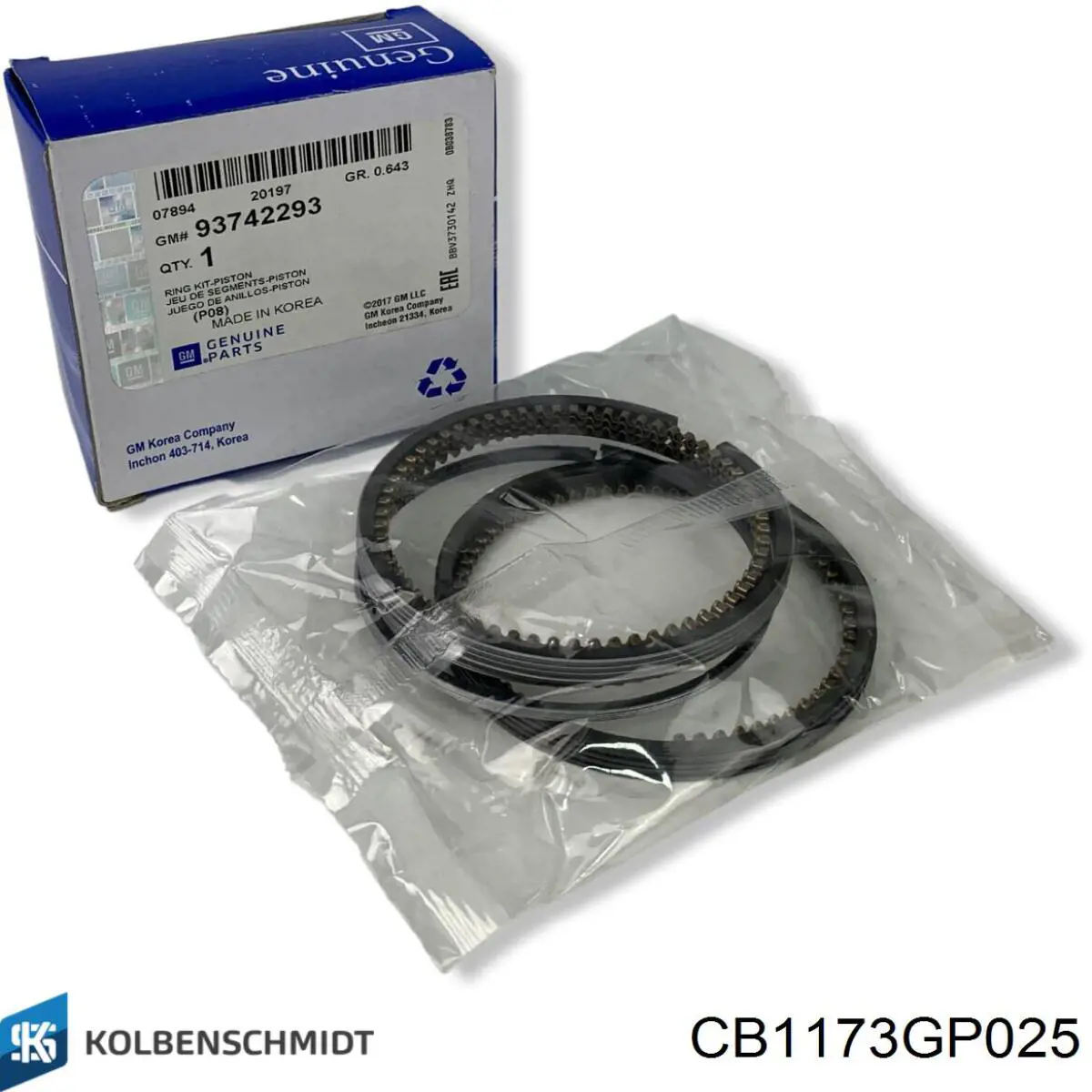 CB1173GP025 Kolbenschmidt Juego de cojinetes de biela, cota de reparación (+0,25 mm)