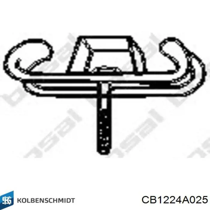 Juego de cojinetes de biela, cota de reparación (+0,25 mm) CB1224A025 Kolbenschmidt
