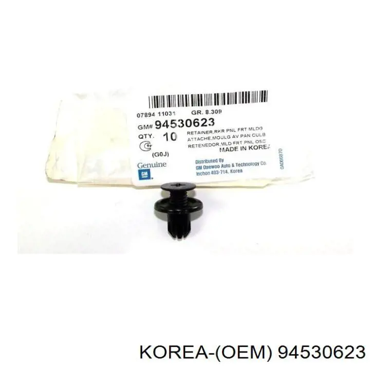 94530623 Korea (oem) clips de fijación de parachoques delantero