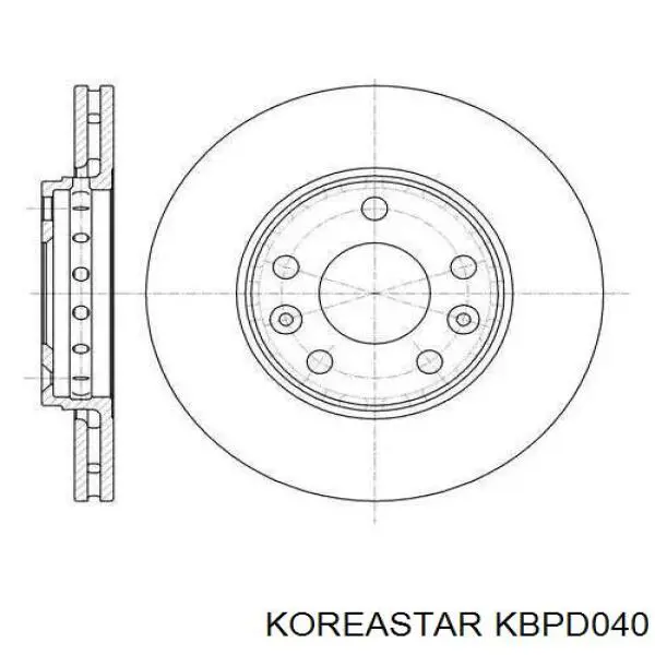 KBPD-040 Koreastar pastillas de freno traseras