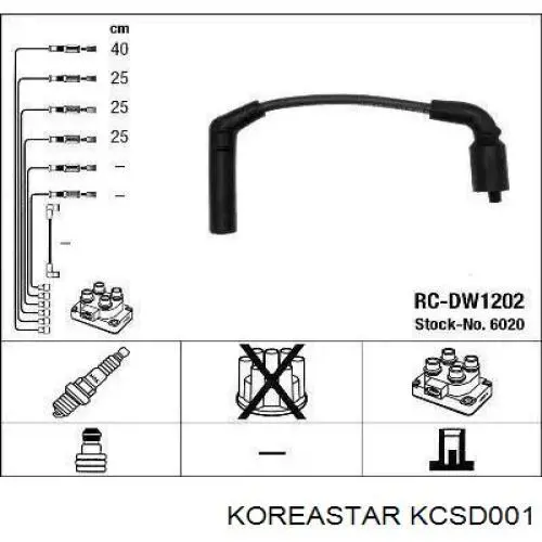 KCSD001 Koreastar juego de cables de encendido