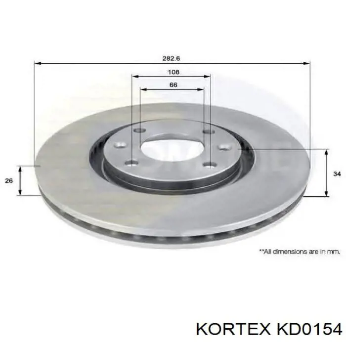 Freno de disco delantero Citroen C4 UD