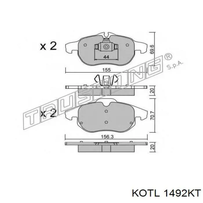 Pastillas de freno delanteras Opel Vectra