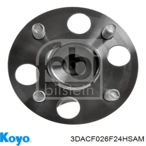 3DACF026F24HSAM Koyo Buje de rueda trasero