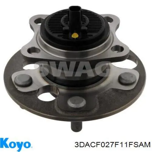 Cubo de rueda trasero 3DACF027F11FSAM Koyo