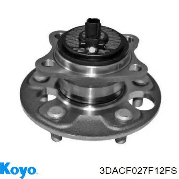 Cubo de rueda trasero 3DACF027F12FS Koyo