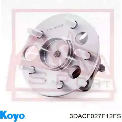 3DACF027F12FS Koyo Buje de rueda trasero