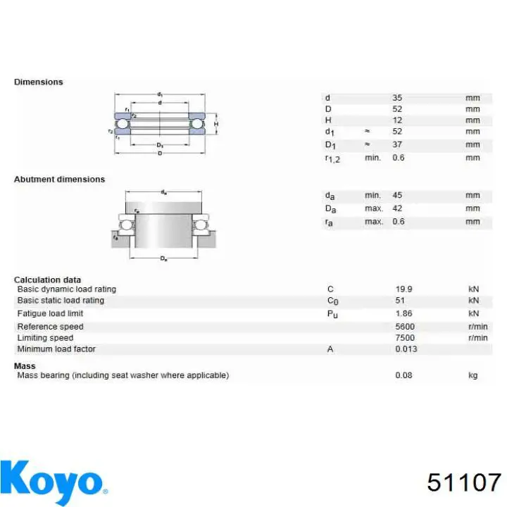 51107 Koyo