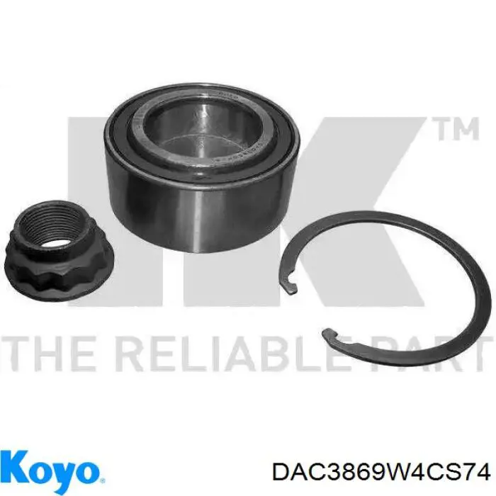 Comprar DAC3869W4CS74 Koyo Cojinete de rueda delantero