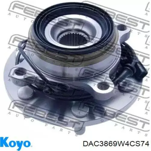 Cojinete de rueda delantero DAC3869W4CS74 Koyo