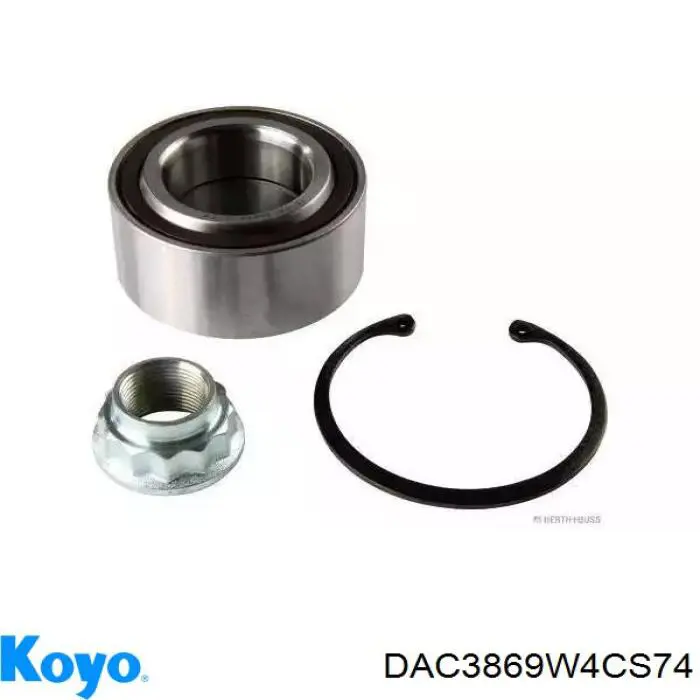 DAC3869W4CS74 Koyo Rodamientos de rueda delantero