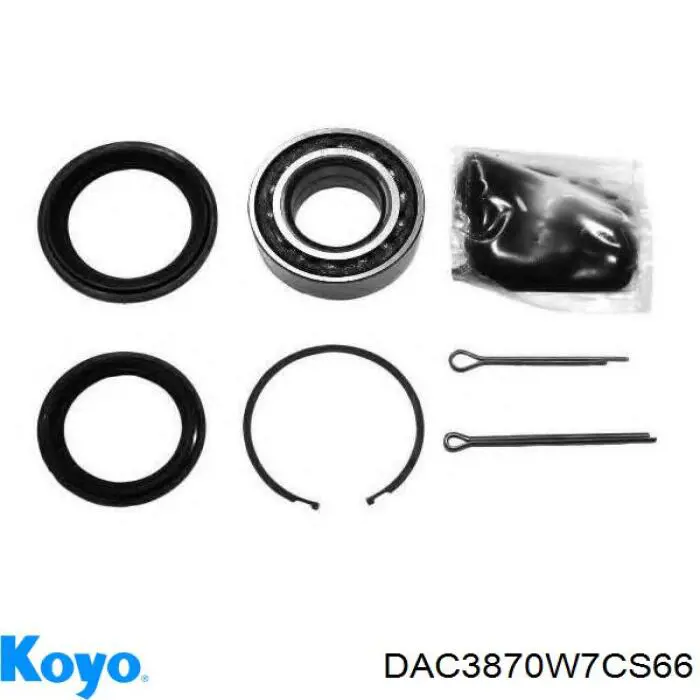 DAC3870W7CS66 Koyo Rodamientos de rueda delantero