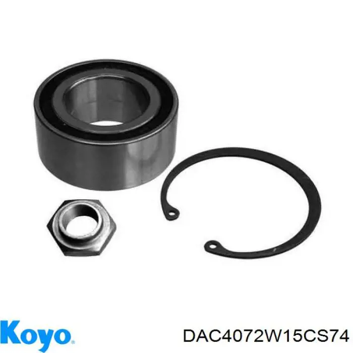 DAC4072W15CS74 Koyo Rodamientos de rueda delantero