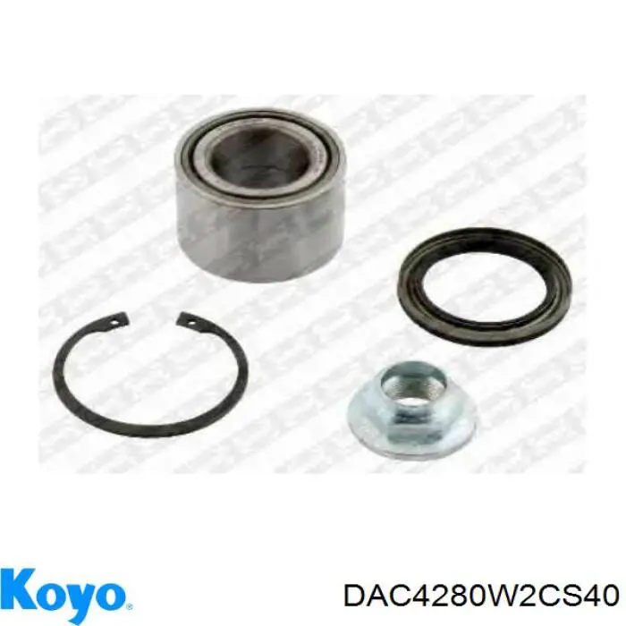 DAC4280W2CS40 Koyo Rodamientos de rueda delantero