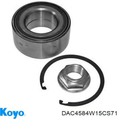 DAC4584W15CS71 Koyo Rodamientos de rueda delantero
