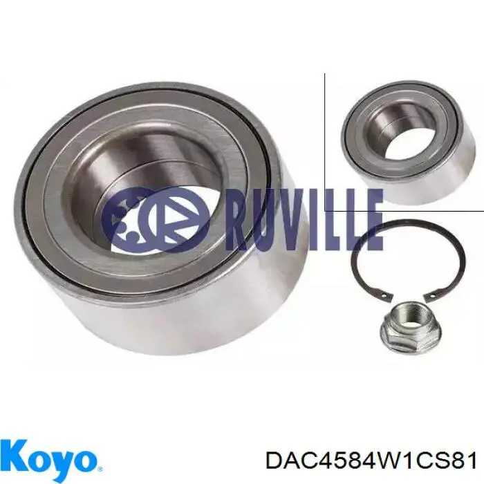 Comprar DAC4584W1CS81 Koyo Cojinete de rueda delantero