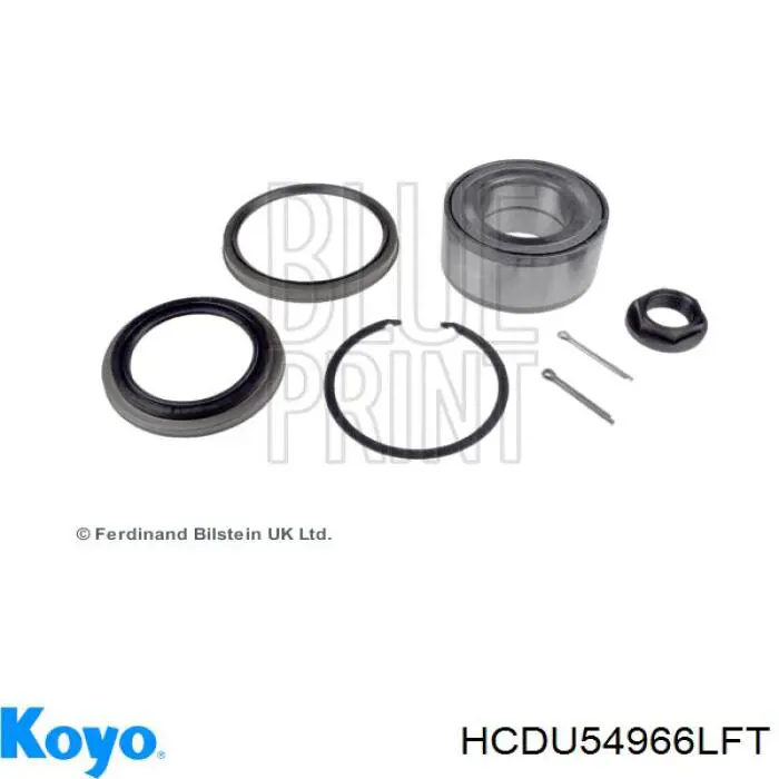 HCDU54966LFT Koyo Rodamientos de rueda delantero