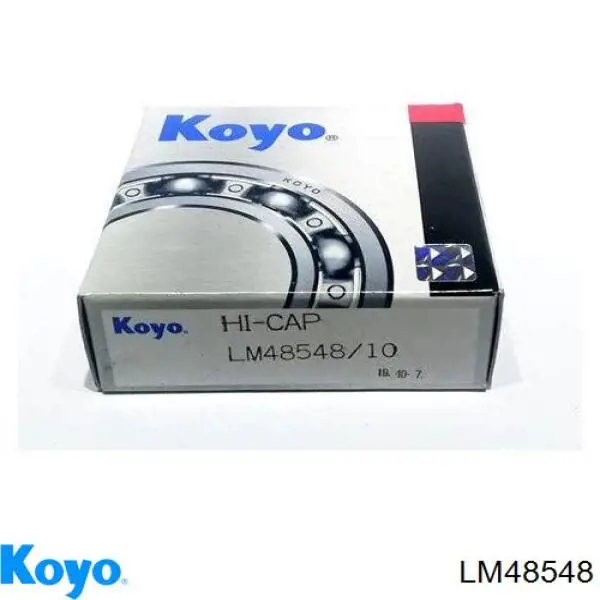 Cojinete interno del cubo de rueda delantera LM48548 Koyo