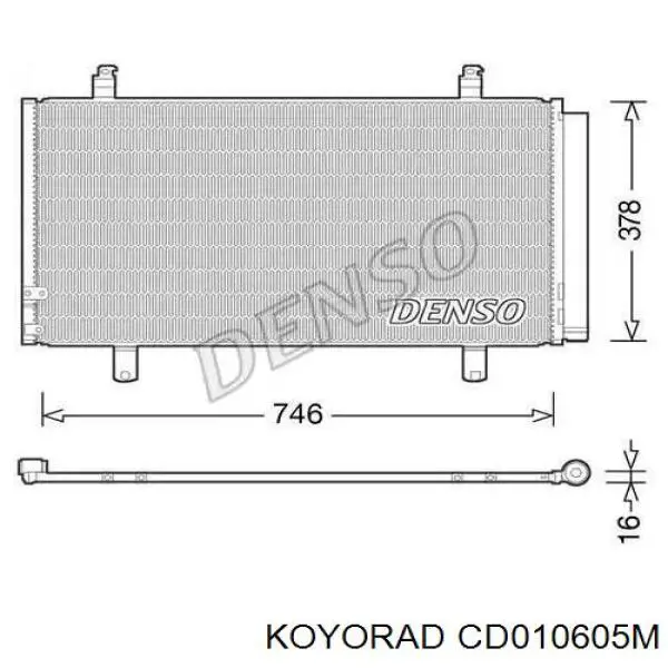 Condensador aire acondicionado CD010605M Koyorad