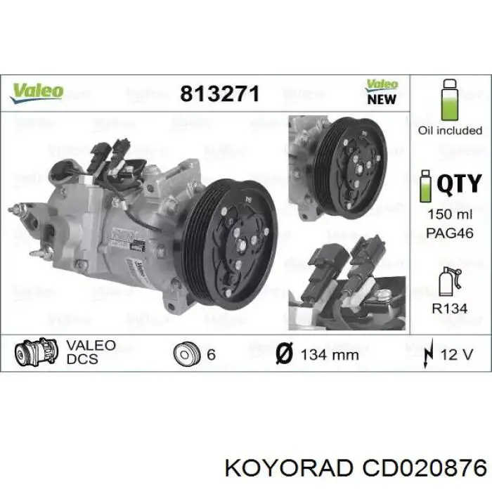 Aire acondicionado capacitor Koyorad CD020876 precio, desde 114,01 EUR