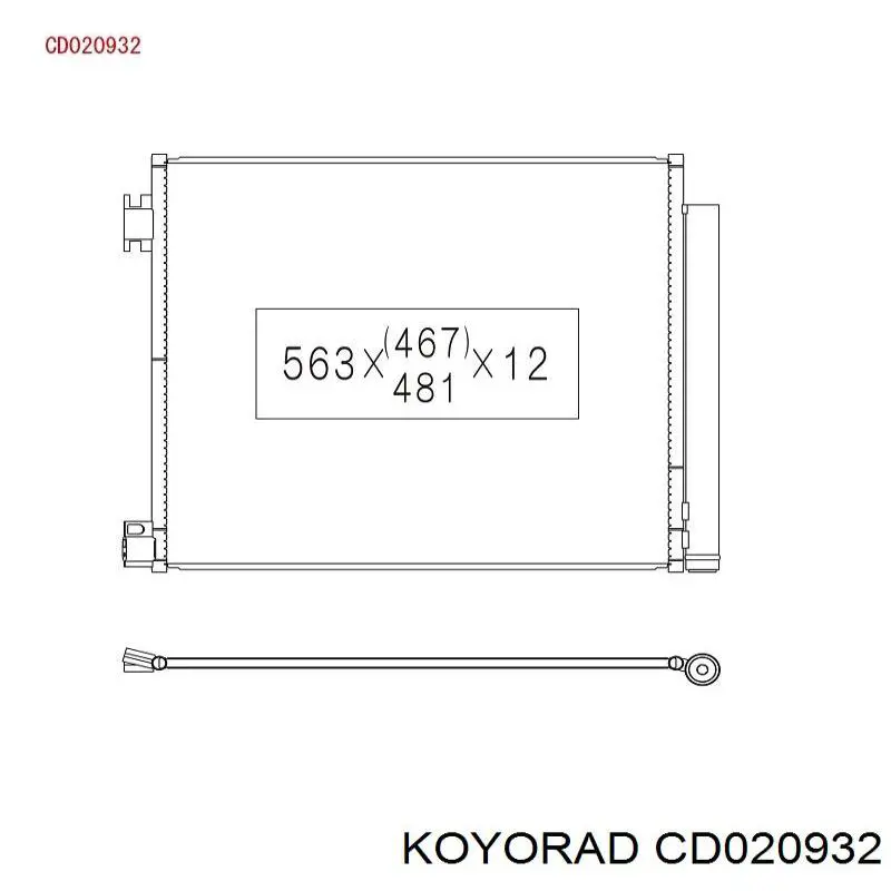 Comprar CD020932 Koyorad Condensador de aire acondicionado