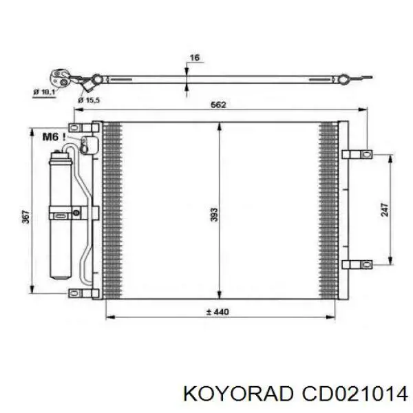 CD021014 Koyorad condensador aire acondicionado