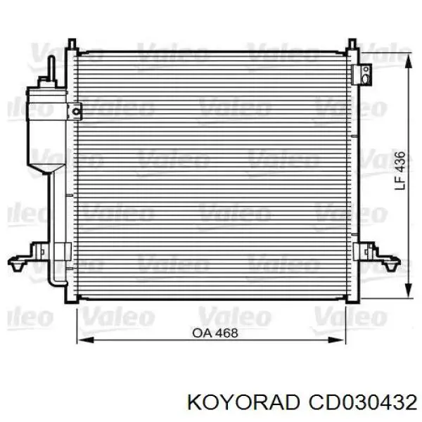 Comprar CD030432 Koyorad Condensador de aire acondicionado
