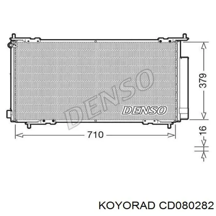 CD080282 Koyorad condensador aire acondicionado