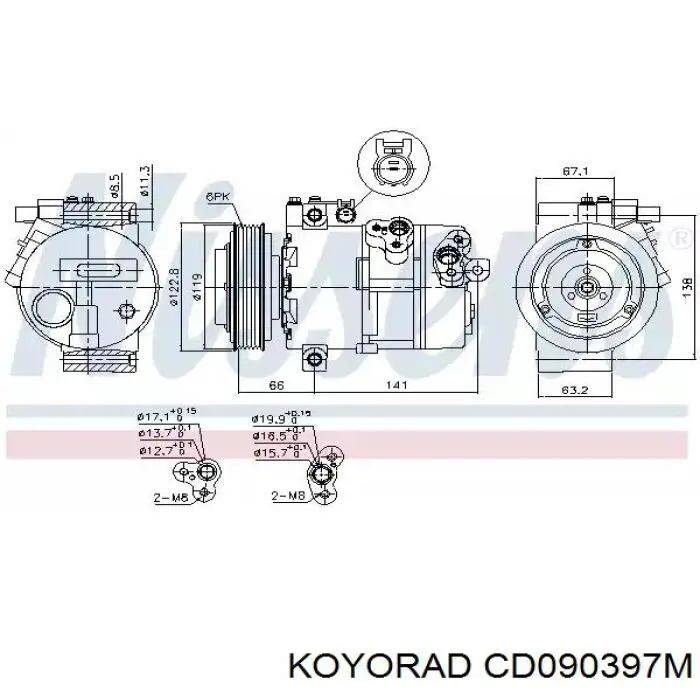 Condensador aire acondicionado Subaru Legacy 4 B13
