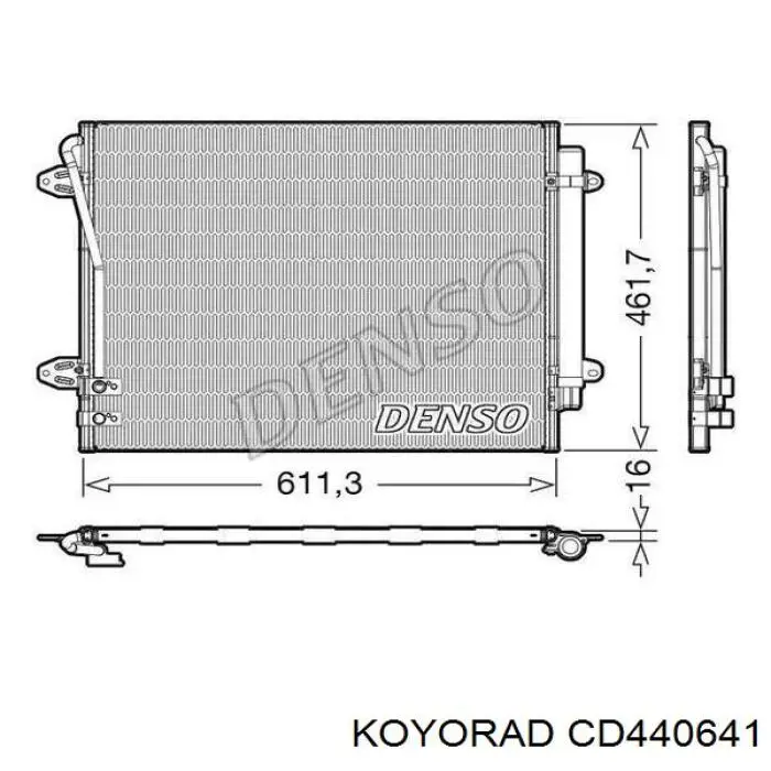 CD440641 Koyorad condensador aire acondicionado