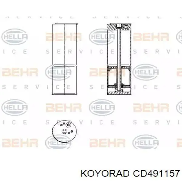 Condensador aire acondicionado CD491157 Koyorad