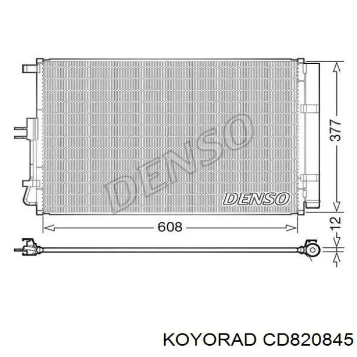 CD820845 Koyorad condensador aire acondicionado