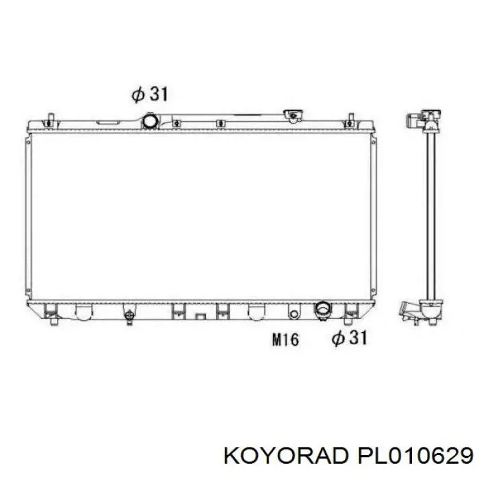 Água radiador Koyorad PL010629 precio, desde 105,71 EUR