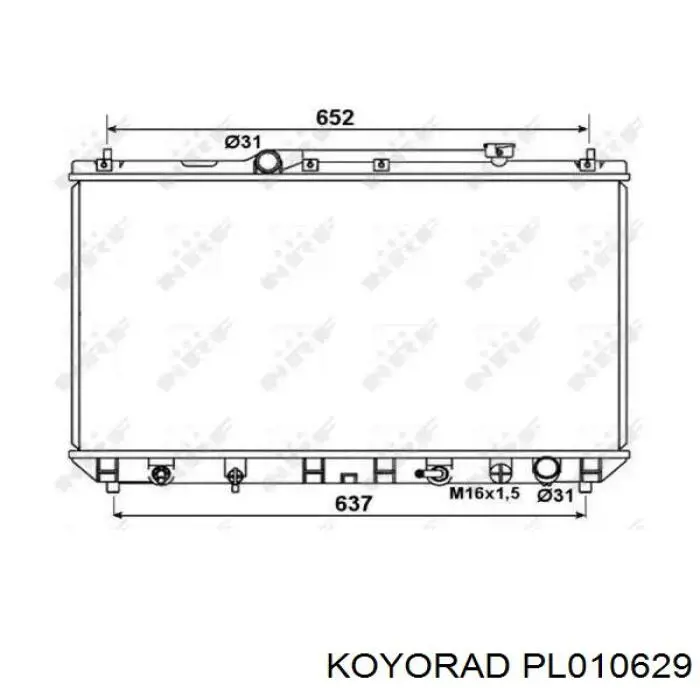 Comprar PL010629 Koyorad Radiador de auto